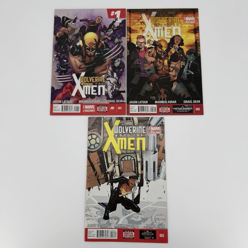 Wolverine and the X-Men #1-3 Lot Complete Starter Run Marvel Comics 2014